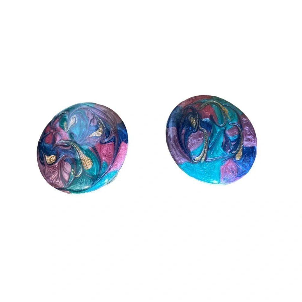 Earrings Vintage Style Jewelry Everyday Night Multicolor Round Abstract Stud